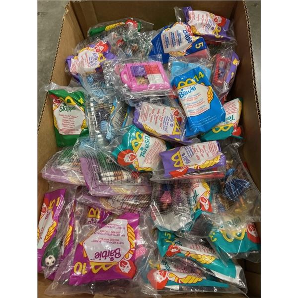 BOX OF VINTAGE SEALED COLLECTIBLE BARBIE MCDONALD'S TOYS