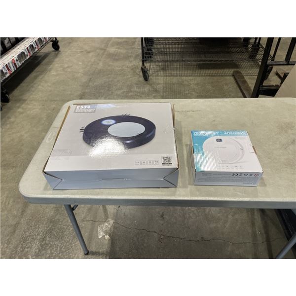 NEW ES34 ROBOT VACUUM AND ZHENBAO SMART SWEEPER