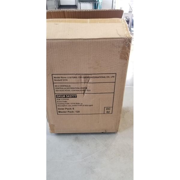 NEW CASE OF DARK PURPLE GIFT RIBBON, 120 ROLLS OF 66FT