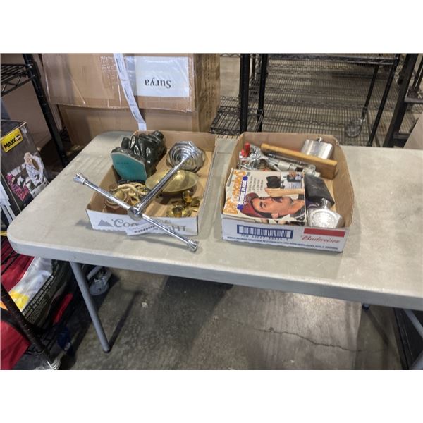 2 TRAYS OF ASSORTED COLLECTIBLES