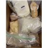 Image 1 : BOX OF VARIOUS WAXES INCLUDING RICE, BRAND WAX, CARNAUBA WAX AND MORE