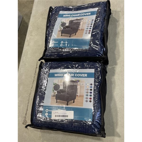 2 NEW WINGBACK CHAIR COVERS