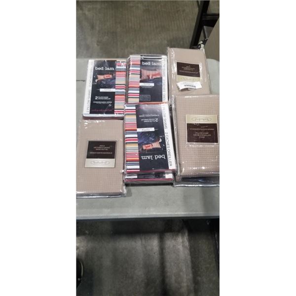 ASSORTED NEW PILLOW SHAMS