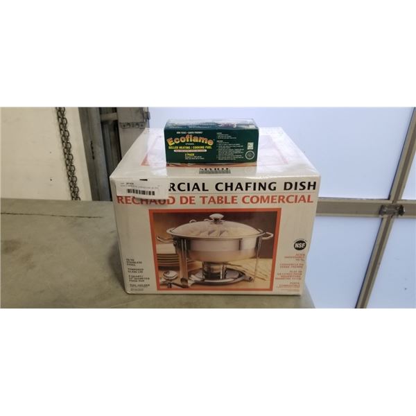 NEW COMMERCIAL CHAFING DISH W/ 2PK FUEL