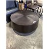 Image 1 : 38 INCH MODERN SOLID ROUND COFFEE TABLE WITH HAMMERED LOOK TOP