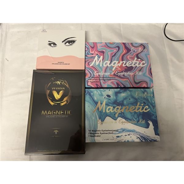 8 NEW BOXES OF MAGNETIC EYELASHES, 10 PAIRS PER BOX