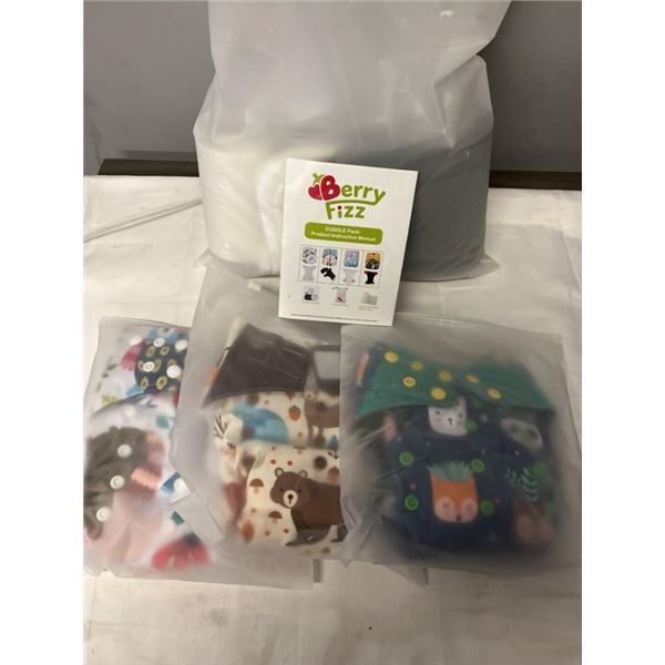 BERRY-FIZZ CUDDLE PACK REUSABLE CLOTH DIAPERS