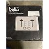 Image 4 : BELLAPRO 4 SLICE STAINLESS TOASTER - TESTED WORKING, RETAIL $119