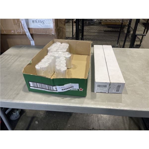 2 NEW 80X40 MOUSE PADS AND SMALL TRASH BAGS