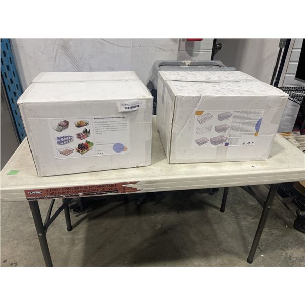 2 NEW 9C CLEAR FOOD STORAGE BIN SETS