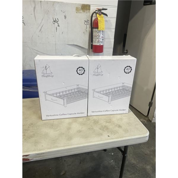 2 NEW VERTULINE COFFEE CAPSULE HOLDERS