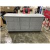 Image 1 : GREY 9 DRAWER VINTAGE DRESSER