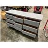 Image 2 : GREY 9 DRAWER VINTAGE DRESSER