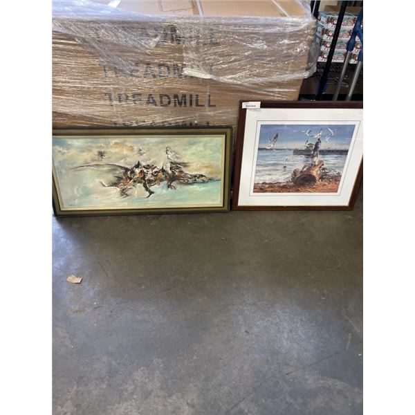 2 FRAMED OIL PAINTINGS - BOTH SIGNED