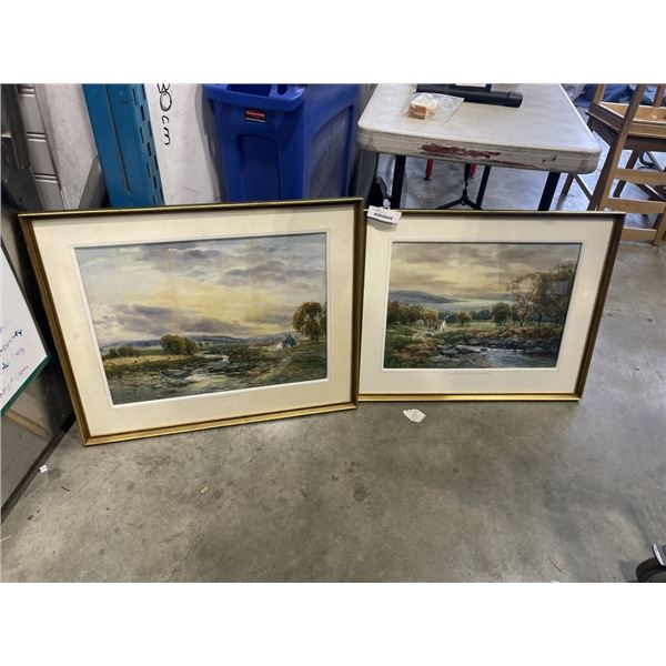 2 FRAMED OIL PAINTINGS - BOTH FROM ALEX FRASER COLLECTIONS