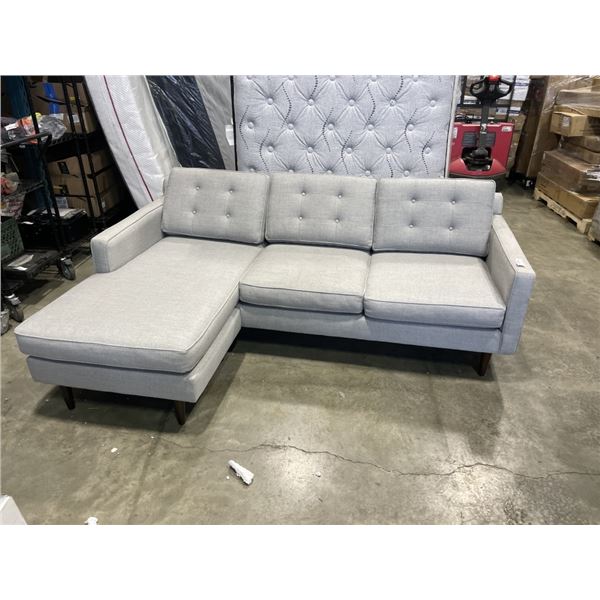 WEST ELM GREY SECTIONAL