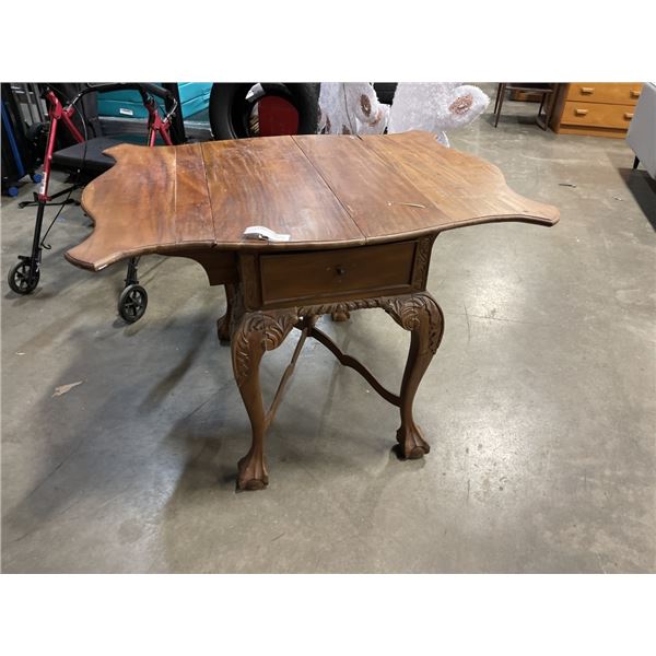 VINTAGE DROPSIDE TABLE WITH DRAWERS
