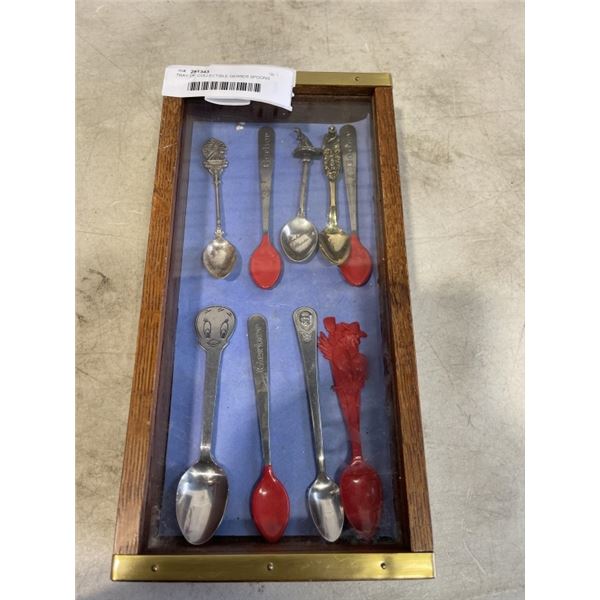 TRAY OF COLLECTIBLE GERBER SPOONS AND OTHERS