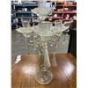 Image 2 : ANTIQUE PRESSED GLASS CANDLEABRA