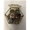 Image 2 : GLASS JEWELRY CASE WITH ESTATE JEWELRY
