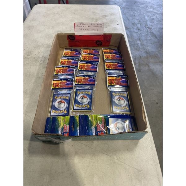 18 PACKS OF UNOPENED POKEMON CARDS - 220 CARDS TOTAL