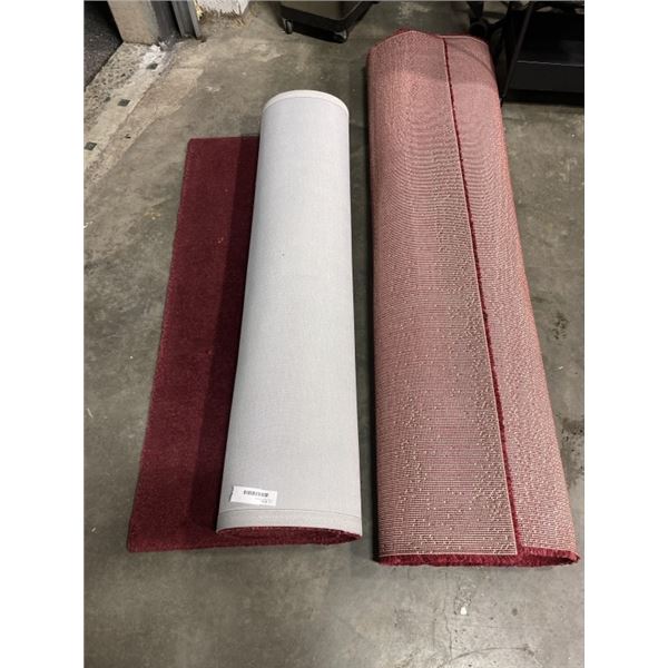 2 RED AREA CARPETS