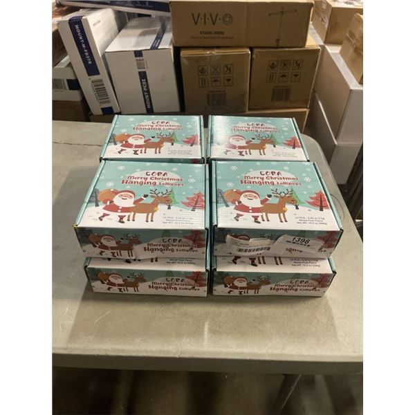 8 CASES OF CHRISTMAS LOLLIPOPS