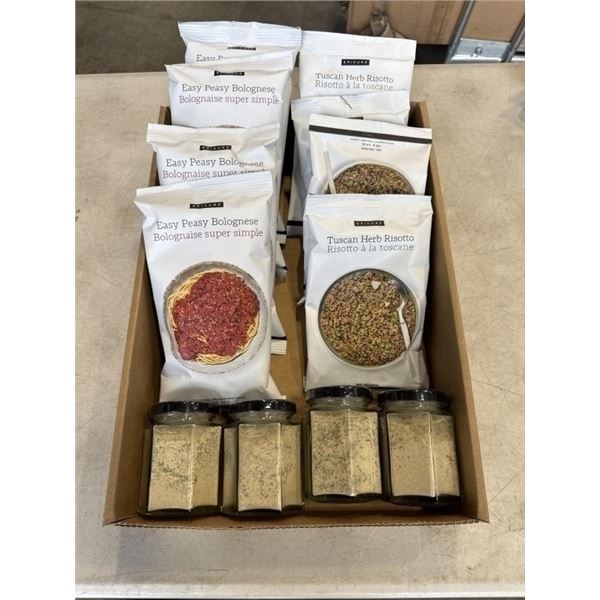 NEW EPICURE NON-PERISHABLE EASY PEASY BOLOGNESE SAUCE (4 X 6 SERVING POUCH), TUSCAN HERB RISOTTO (4 