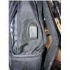 Image 2 : NEW BLACK TRAVEL BACKPACK WITH EXTERIOR USB CONNECTION AND PADDED LAPTOP AND TABLETS EECTIONS, WITH 