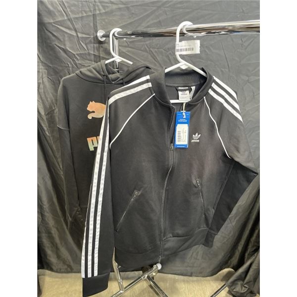 2 NEW LADIES PUMA AND ADIDAS SWEATERS - SIZE SMALL AND MEDIUM