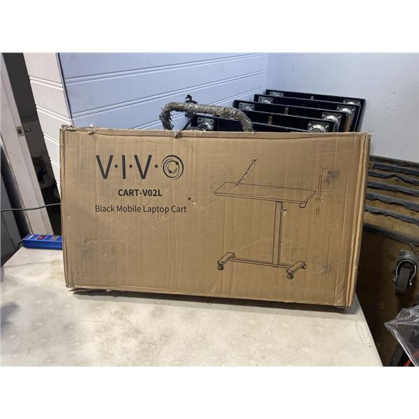 VIVO BLACK MOBILE LAPTOP CART
