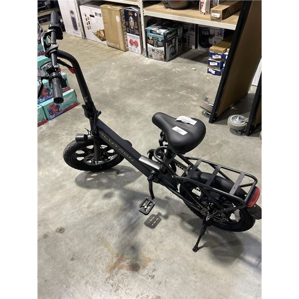 BLUTRON EB350F FOLDABLE COMPACT ELECTRIC BIKE W/ UP TO 33KM BATTERY RANGE - TESTED WORKING
