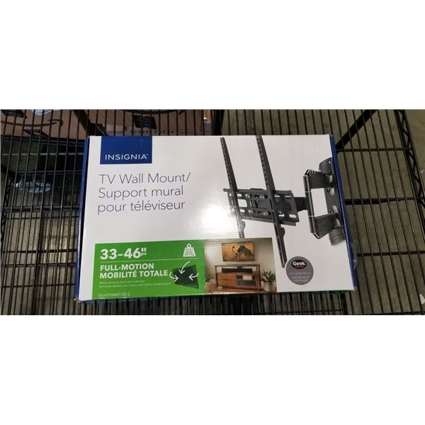 INSIGNIA 33-46" FULL MOTION TV WALL MOUNT