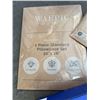 Image 3 : NEW 50 X 60 PLUSH WHITE SOFT THROW BLANKET AND 2 NEW SETS OF STANDARD SIZE PILLOW CASE SETS, LUXURIO