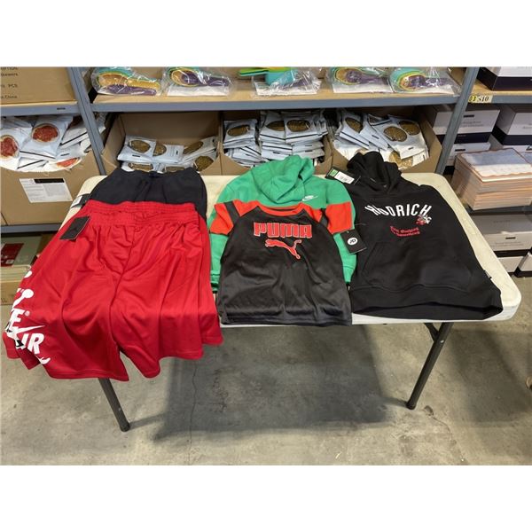 6 PCS NEW ASSORTED BOYS CLOTHING - SIZE KID / INFANT XL AND YOUTH SMALL