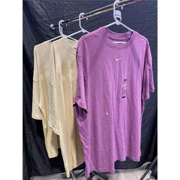 3 NEW MENS NIKE T-SHIRTS - 2 LARGE, 1 X-LARGE