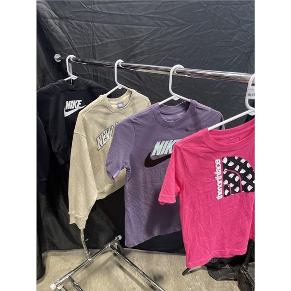 4 PCS NEW ASSORTED GIRLS CLOTHING - SIZE YOUTH SMALL, VARIOUS BRANDS INCLUDING NIKE