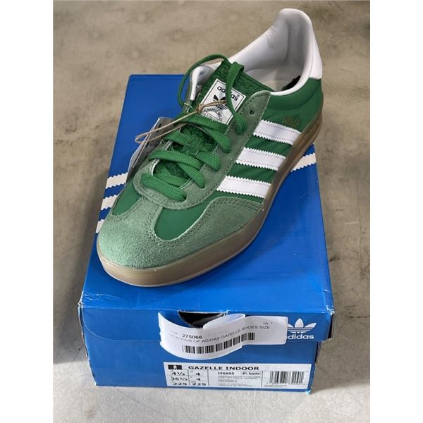 NEW PAIR OF ADIDAS GAZELLE SHOES SIZE US 4.5