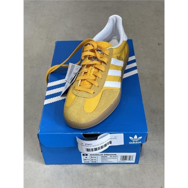 NEW PAIR OF ADIDAS GAZELLE SHOES SIZE US 6