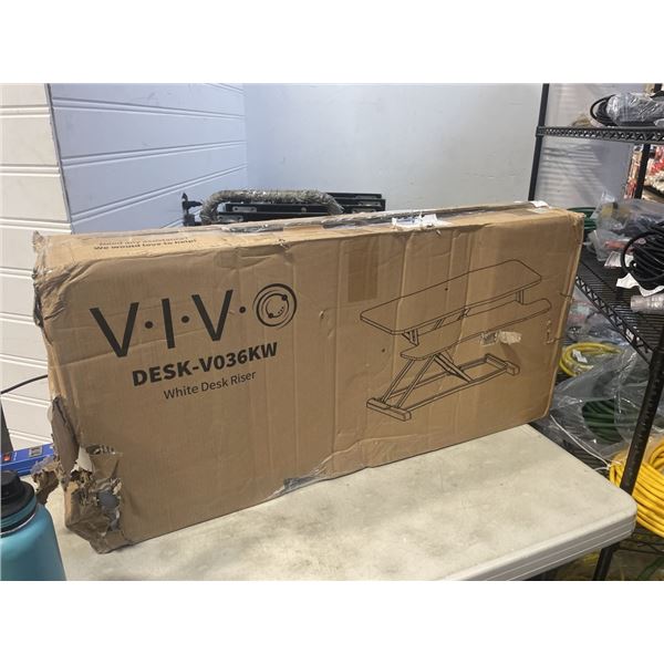 VIVO WHITE DESK RISER