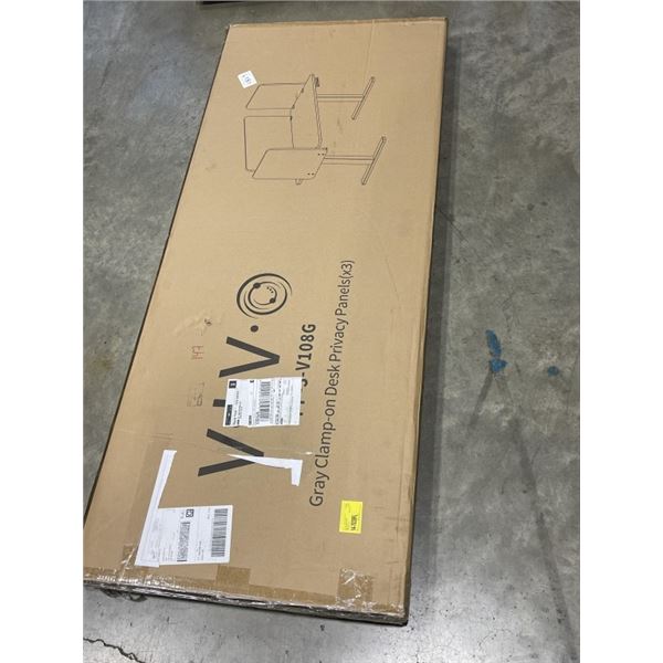 NEW GRAY CLAMP ON PRIVACY PANEL 3PC SET