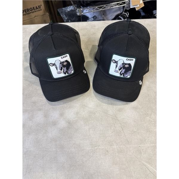 4 NEW GOORIN BRO'S THE FARM HATS, 'CASH', RETAIL $55 EACH , $220 VALUE