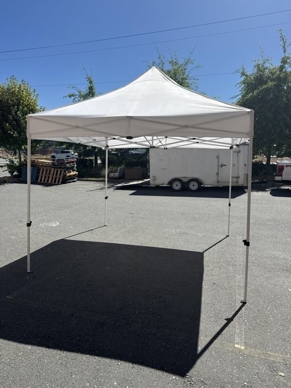 BRAND NEW 10X10FT COMMERCIAL EASY UP SHELTER, WHITE TOP, EASY UP AND ...