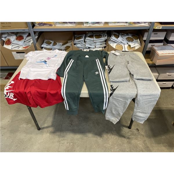 6  PCS NEW KIDS / INFANT CLOTHING SIZE LARGE - NIKE AND ADIDAS
