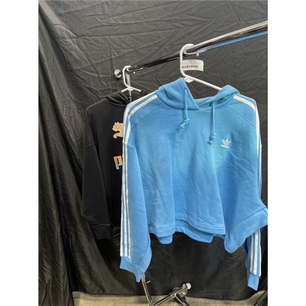 2 NEW LADIES SIZE LARGE SWEATERS - ADIDAS AND PUMA