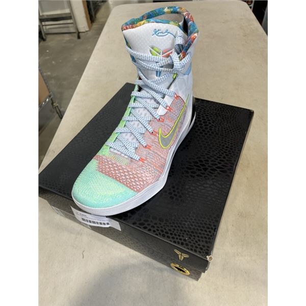 NEW NIKE KOBE IX ELITE HIGH PROTRO WHITE / REFLECTIVE SILVER SUZE US 12