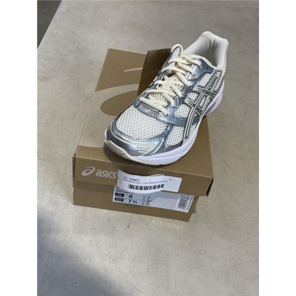 NEW ASICS GEL-1130 CREAM RUNNERS SIZE US 6 MEN, 7.5 WOMENS