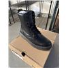 Image 3 : NEW PAIR OF DR. MARTENS AIR WAIR CREWSON BLACK CLASSIC PULL UP  SIZE US MENS 9, LADIES 10