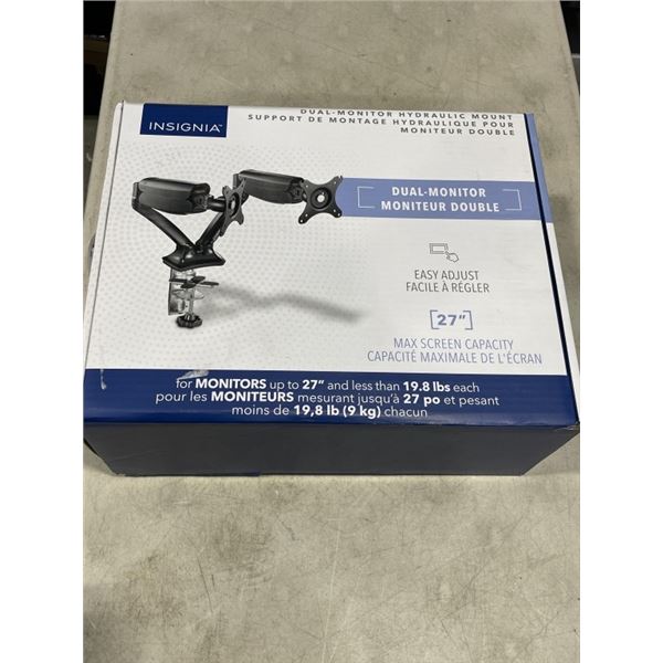 INSIGNIA DUAL ARM FULL MOTION HYDRAULIC MONITOR MOUNT