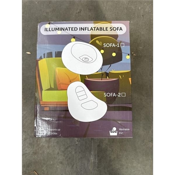 NEW ILLUMINATED INFLATABLE CHAIR